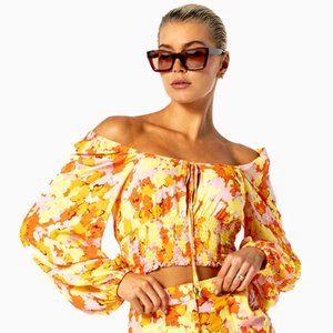 Le Salty - Freya Blouse, 100% Rayon Crepe, Size M